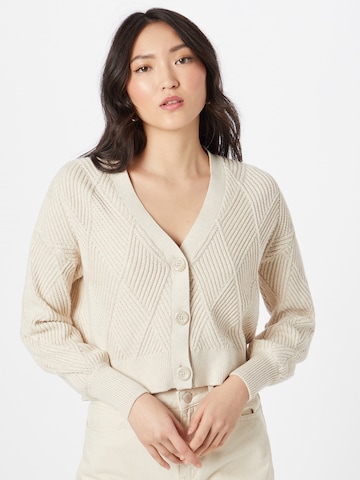 ONLY Gebreid vest 'Maxina' in Beige: voorkant