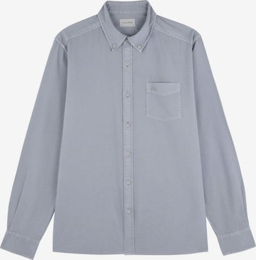 Scalpers Button Up Shirt in Blue: front