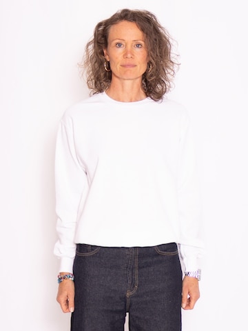 FRUIT OF THE LOOM Sweatshirt 'Crewneck sweatshirt' in Wit: voorkant