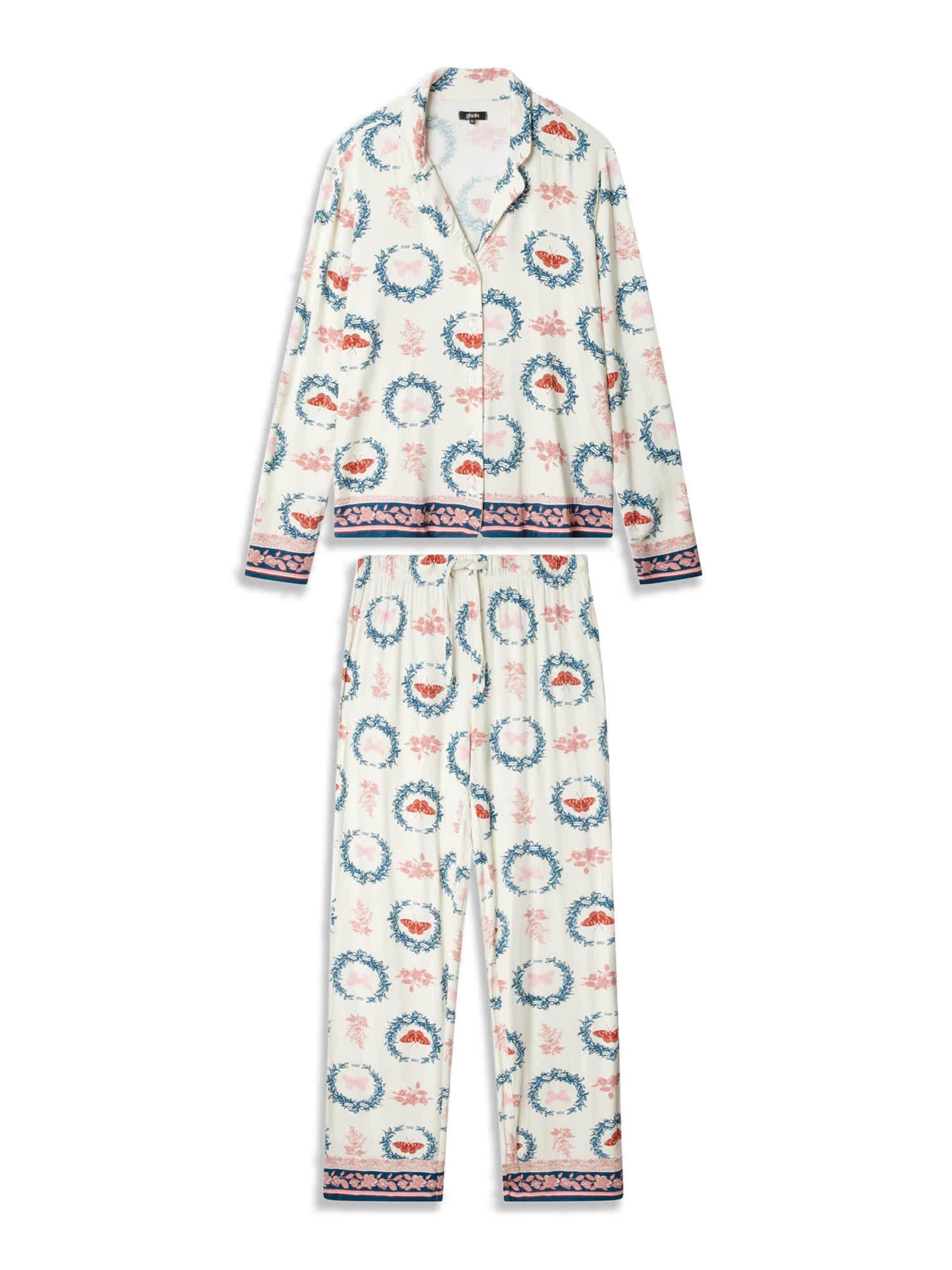 Gisela - Pijama en beige: frente