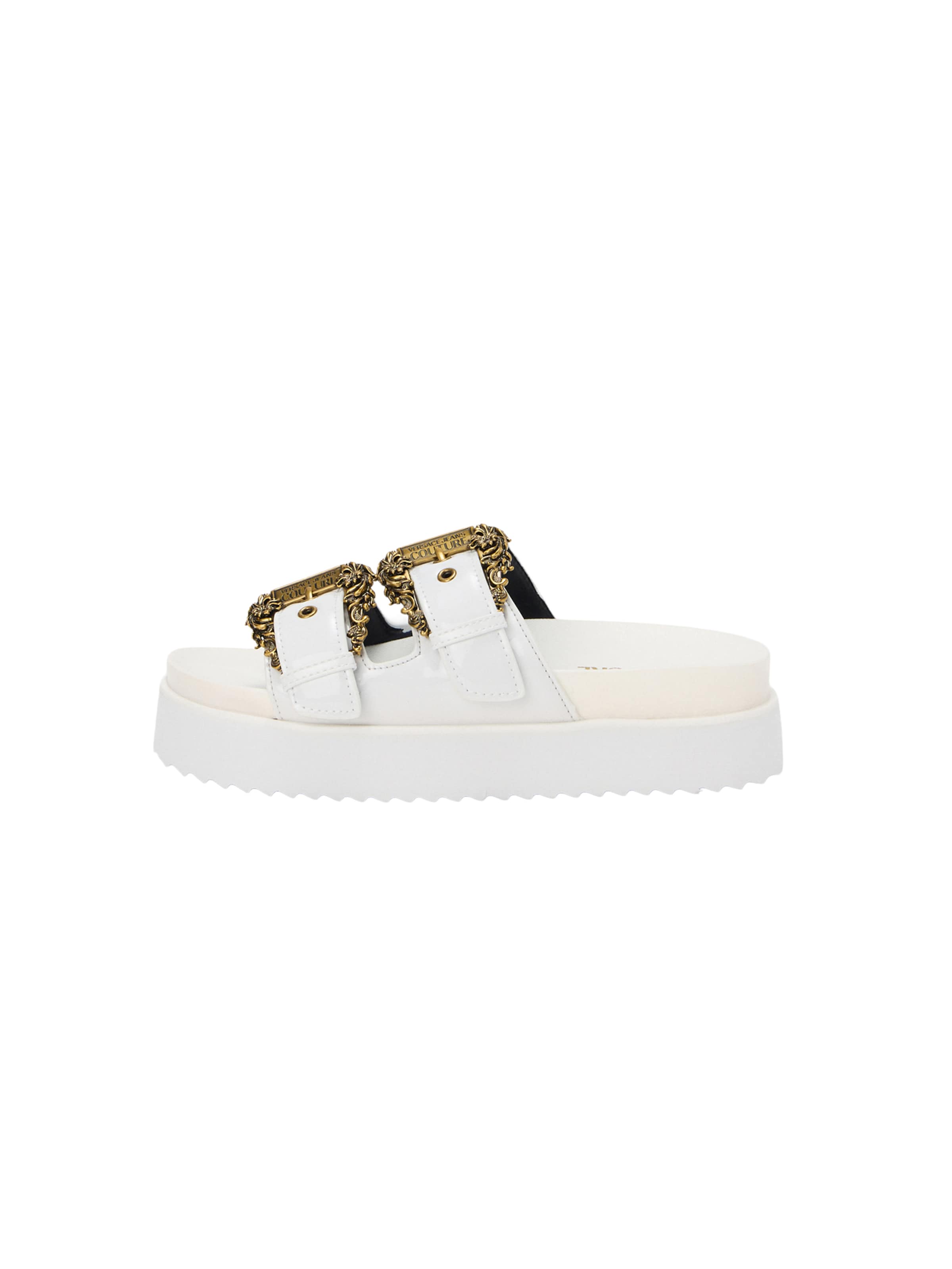 Versace Jeans Couture Pantolette 'FONDO ARIZONA' in Weiß: Vorderseite