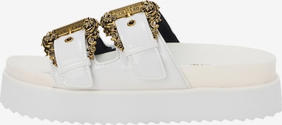 Versace Jeans Couture Natikače s potpeticom 'FONDO ARIZONA' veličine 36 u zlatna / bijela, Pregled proizvoda