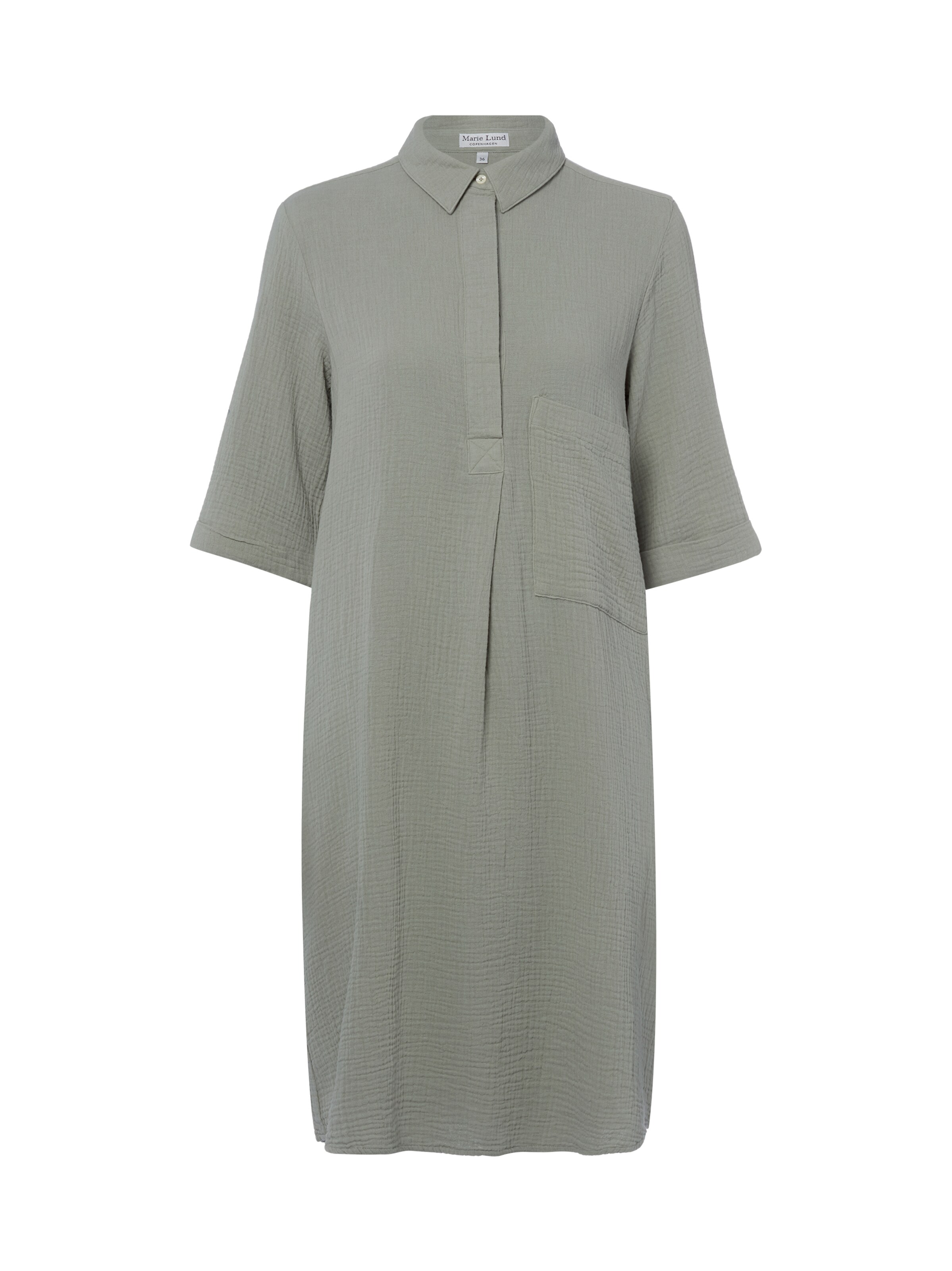 Marie Lund Shirt dress in Green: front