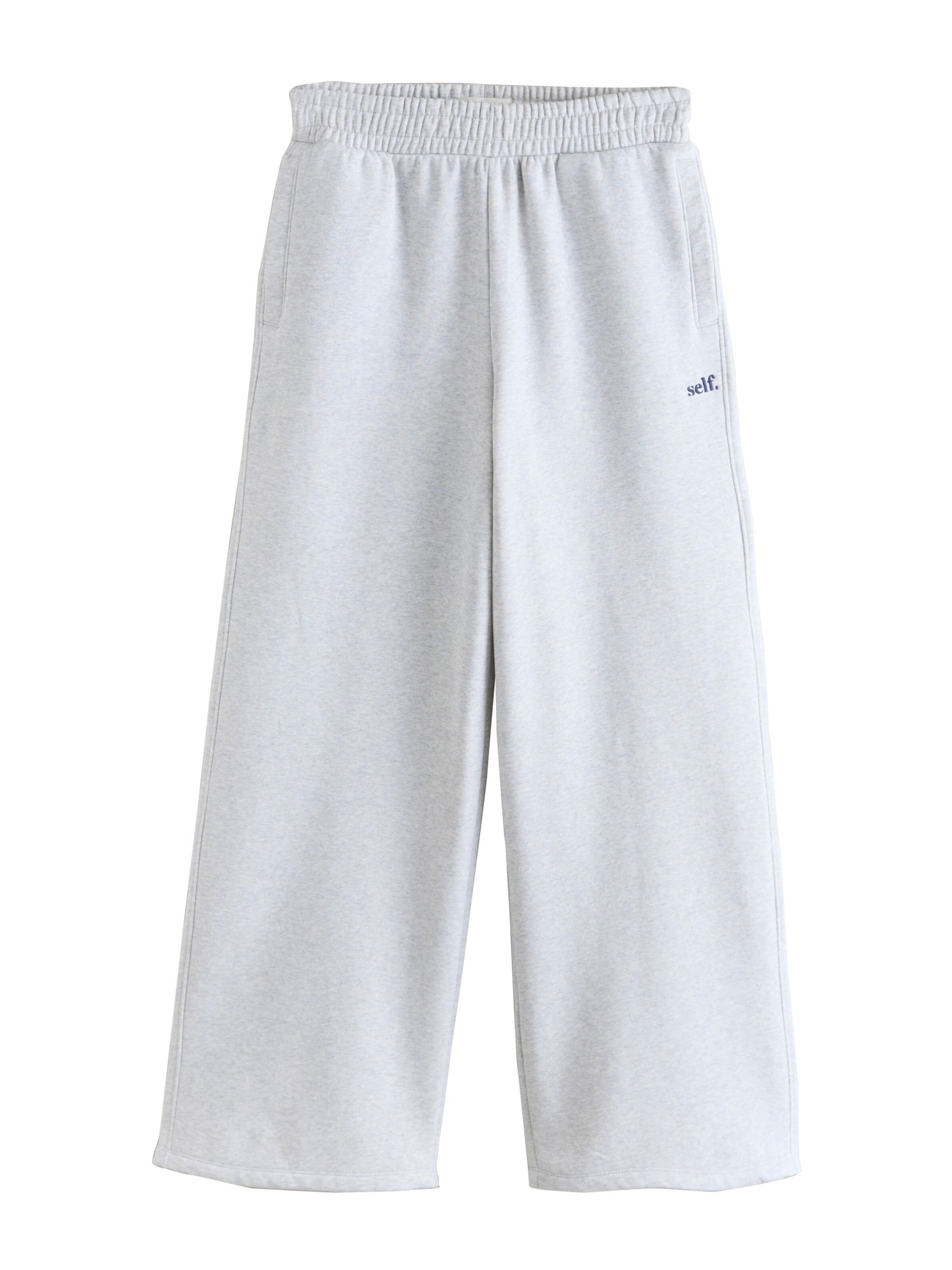 Pantaloni de la self. pe gri: față