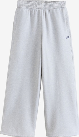 Pantaloni de la self. pe gri: față