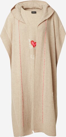 Grace Knit Cardigan 'Selflove' in Beige: front