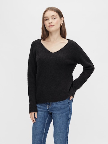 PIECES Sweater 'Ellen' in Black: front