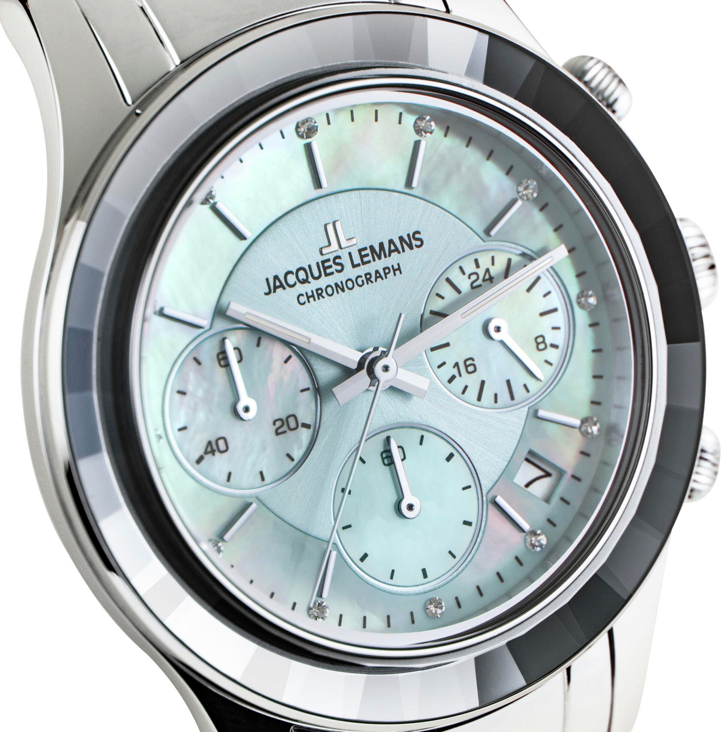 Jacques Lemans Analoguhr in Silber