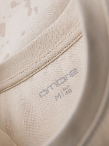 T-Shirt Ombre en beige