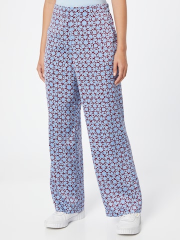 MSCH COPENHAGEN Loose fit Trousers 'MYRINA' in Blue: front