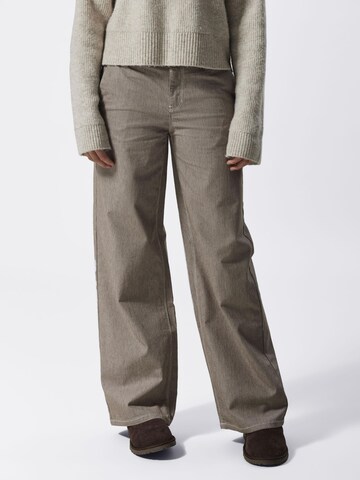 Wide Leg Pantalon NAME IT en beige : devant