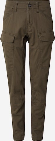 Pantalon cargo G-STAR en vert : devant