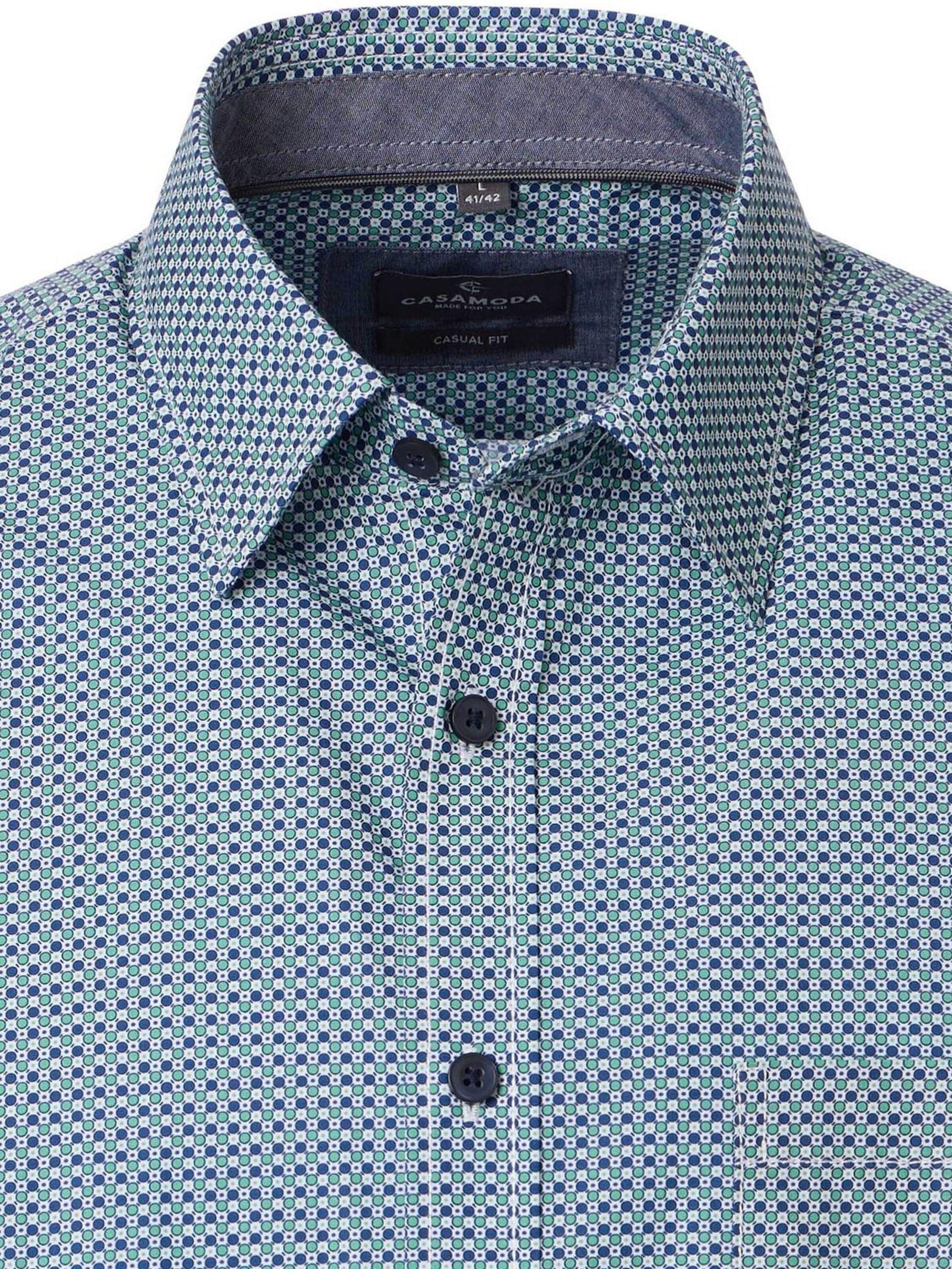 CASA MODA Regular fit Button Up Shirt in Blue