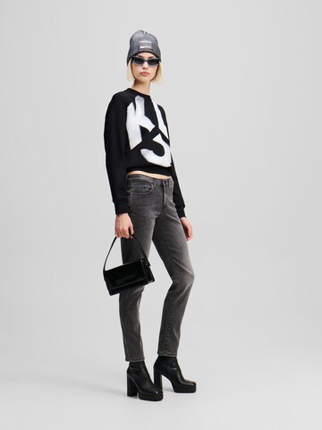 KARL LAGERFELD JEANS Sweatshirt i sort