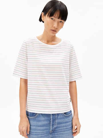 ARMEDANGELS T-Shirt FINIAA FRENCH in Weiß: Vorderseite