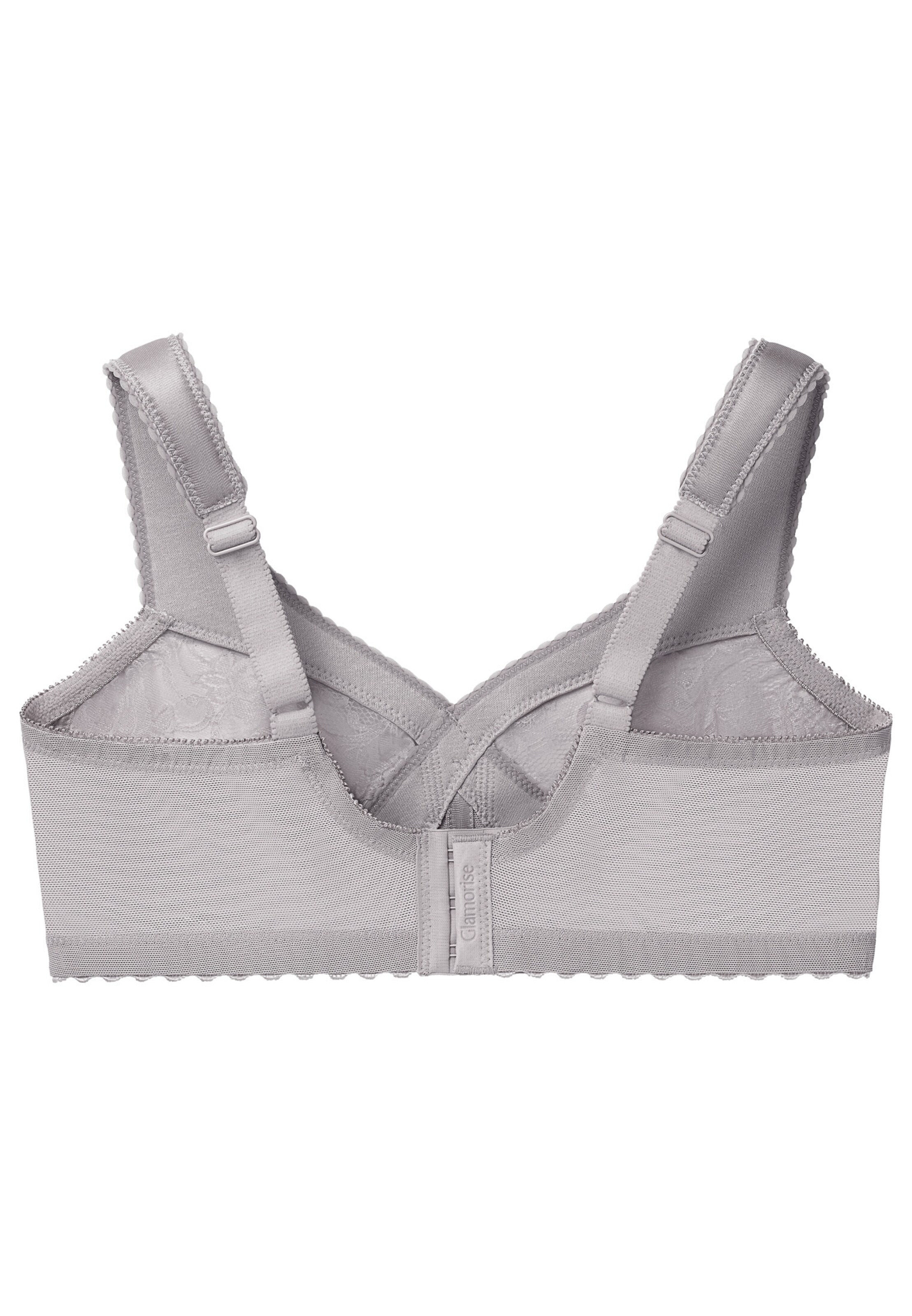 GLAMORISE T-Shirt BH in Grau