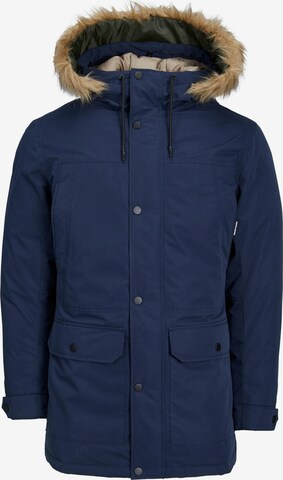 JACK & JONES Téli parka 'Winner' - kék: elől