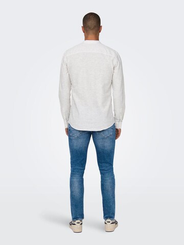 Only & Sons Slim fit Overhemd 'Caiden' in Grijs