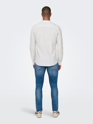 Only & Sons Slim Fit Skjorte 'Caiden' i grå