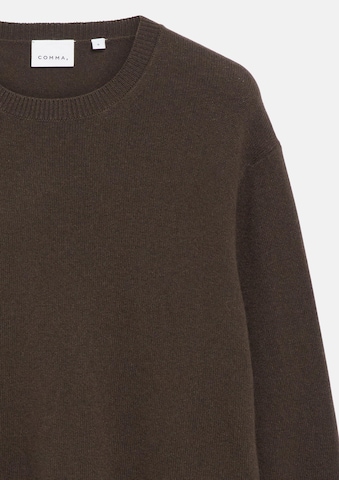 Pull-over COMMA en marron : devant