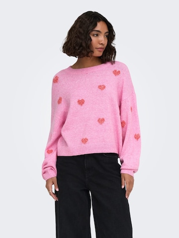 ONLY Pullover 'ONLRICA' in Pink