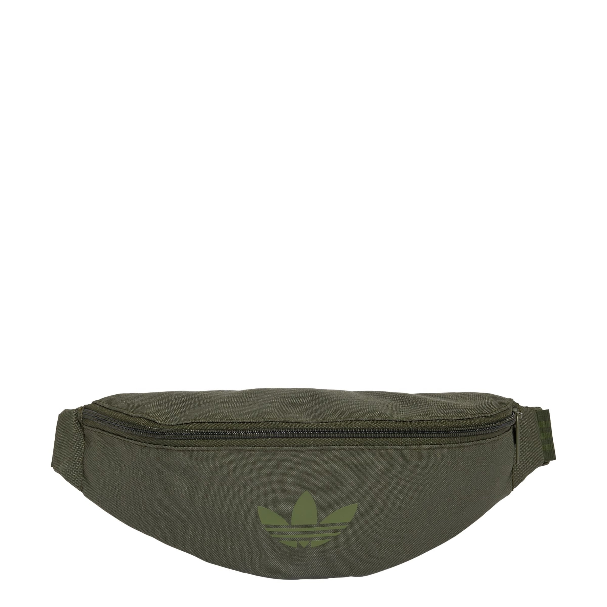 ADIDAS ORIGINALS - Bolsa de cintura 'Adicolor' em verde: frente