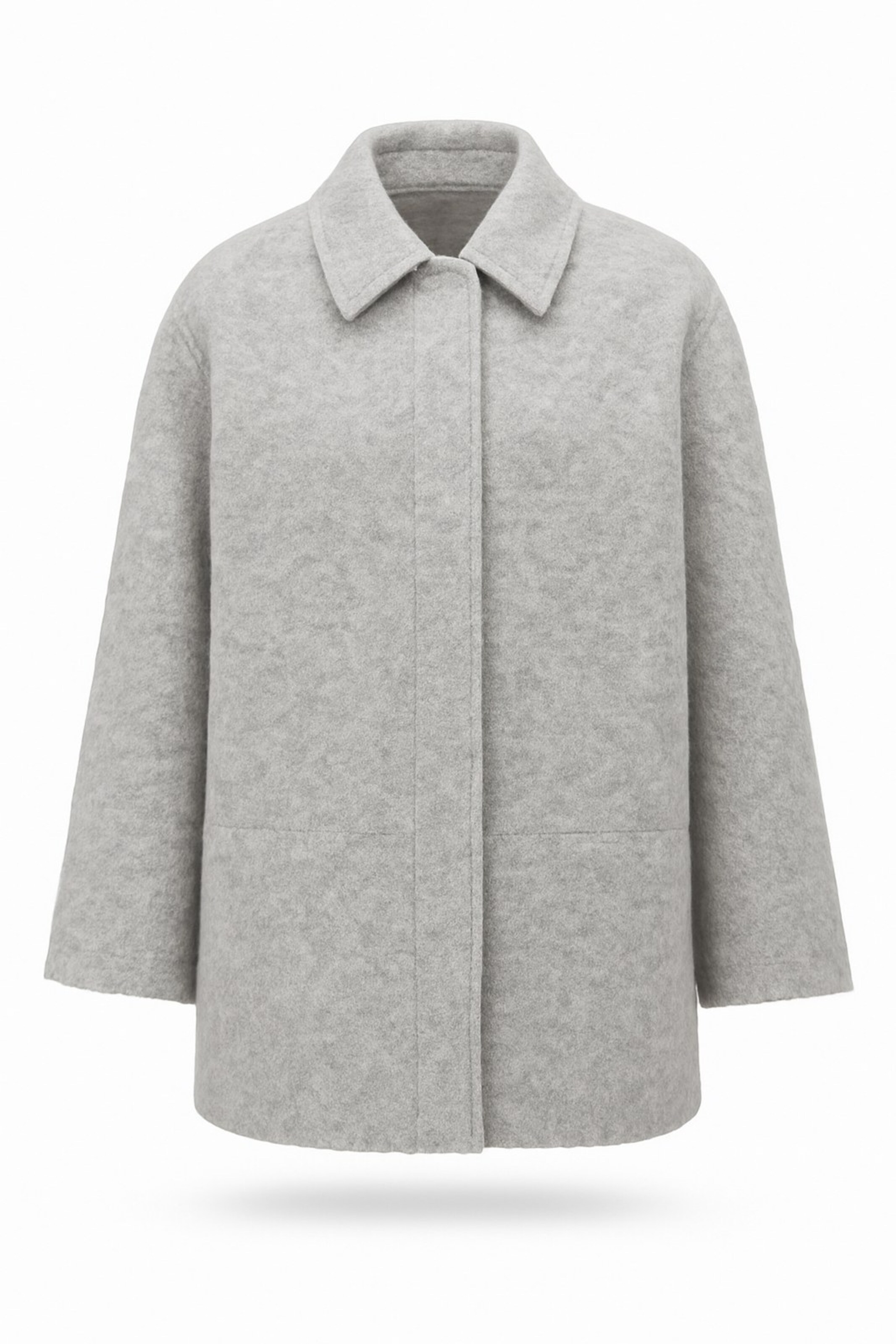 Manteau mi-saison MANUKA en gris : devant