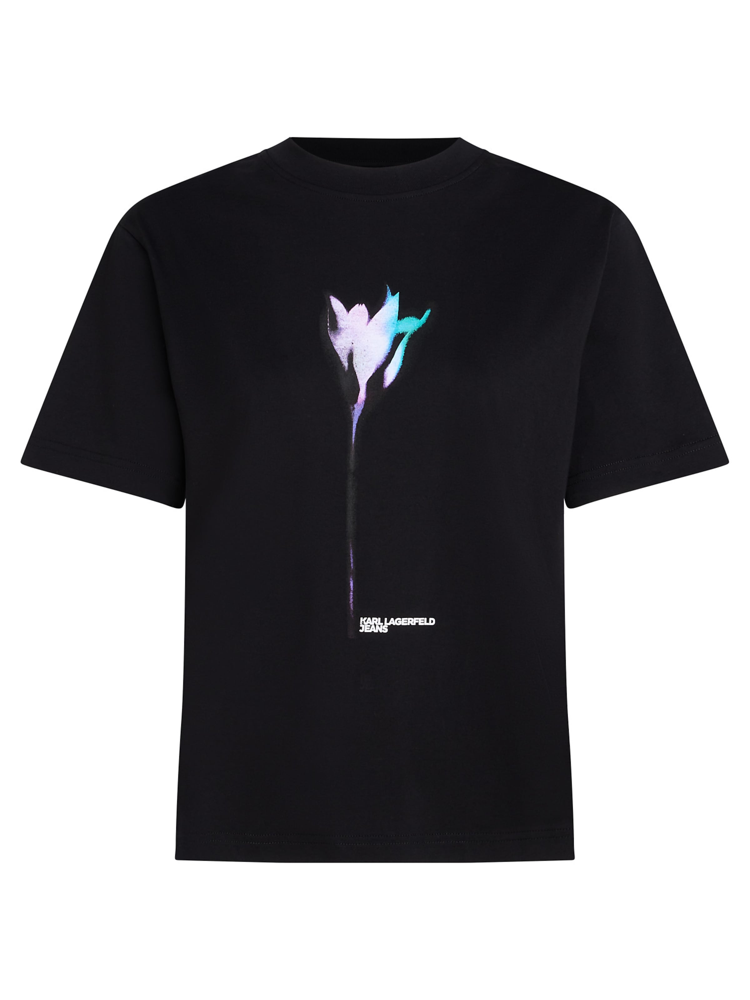 T-shirt KARL LAGERFELD JEANS en noir : devant