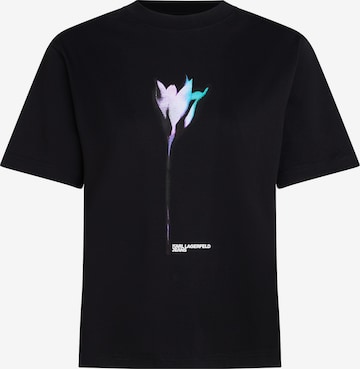 Tricou de la KARL LAGERFELD JEANS pe negru: față