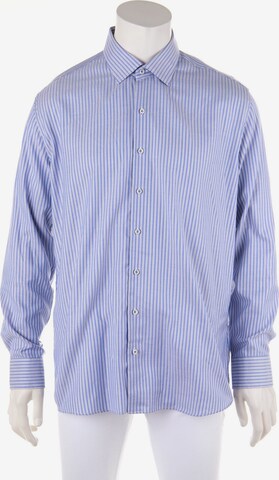 Navyboot Button Up Shirt in XS in Blue: front