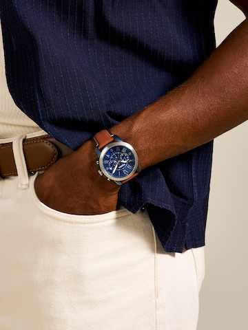 Ceas analogic 'GRANT WATCH +PURSE' de la FOSSIL pe maro: față
