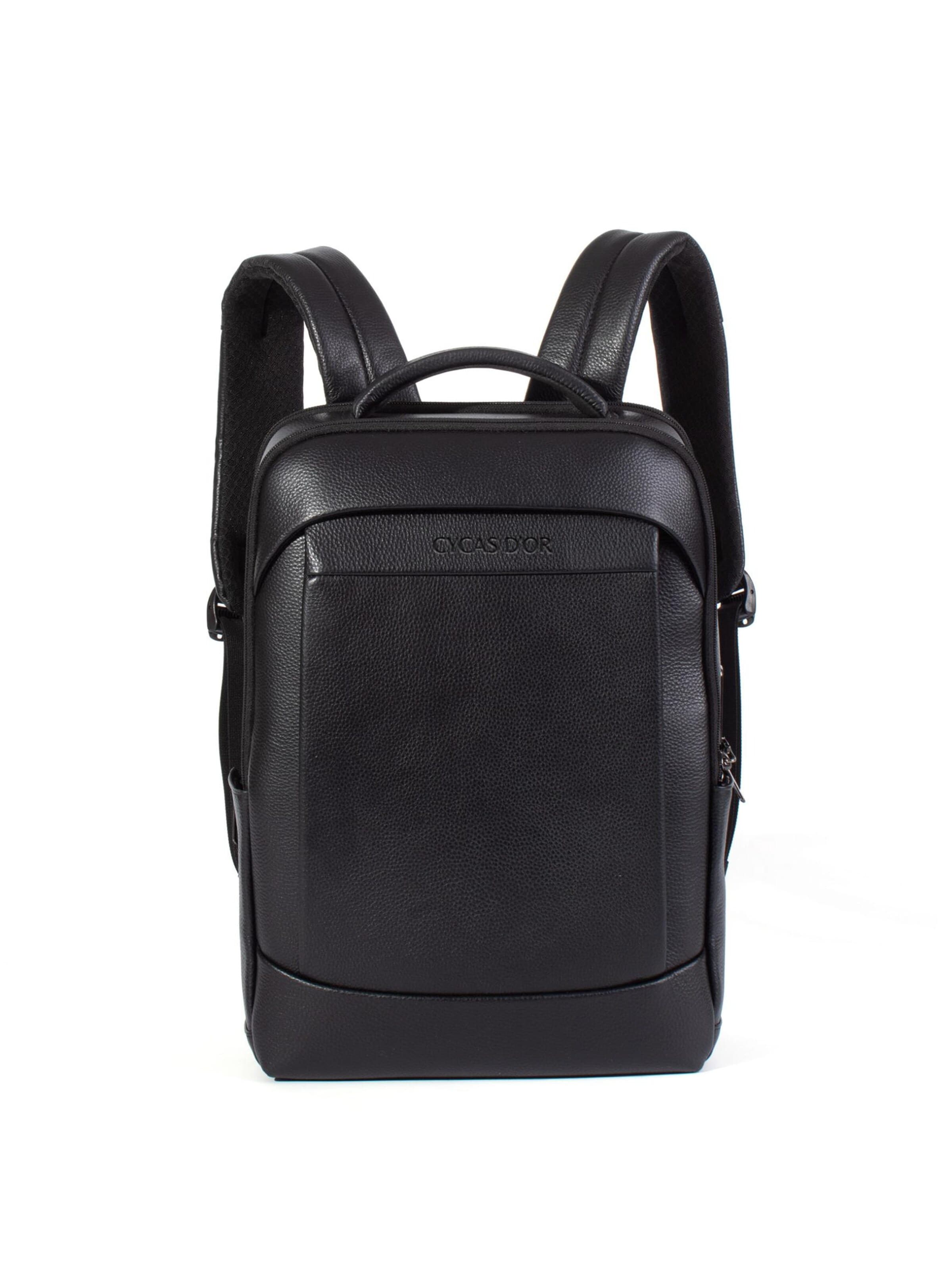 Sac à dos 'AUREX FINGERPRINT TECH.' CYCAS D'OR en noir : devant