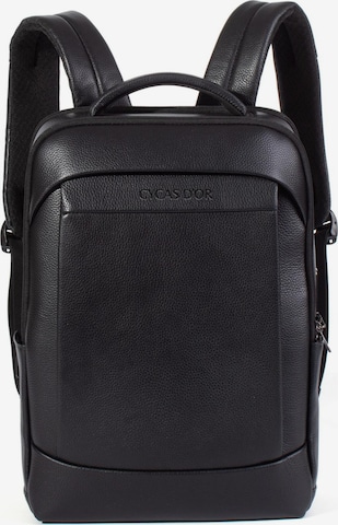 Sac à dos 'AUREX FINGERPRINT TECH.' CYCAS D'OR en noir : devant