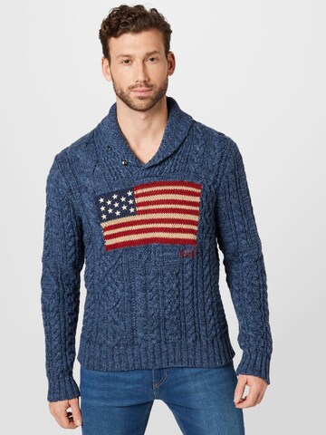 Pull-over Polo Ralph Lauren en bleu : devant