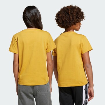 ADIDAS ORIGINALS Shirt 'Adicolor Trefoil' in Yellow