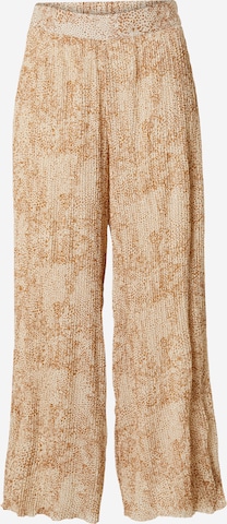 LA STRADA UNICA Wide leg Trousers 'CLEO' in Beige: front