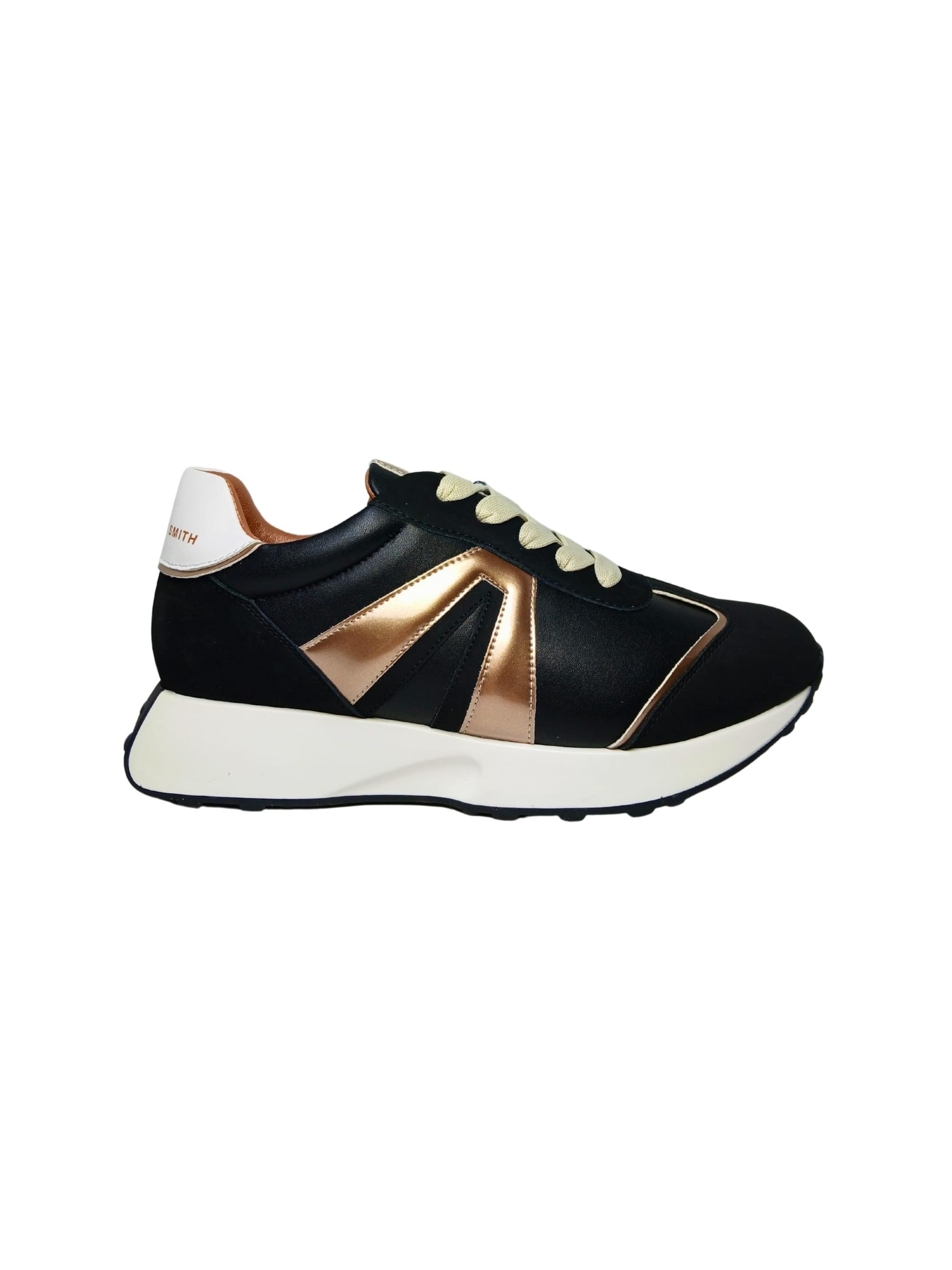 Sneaker bassa di Alexander Smith in nero: frontale
