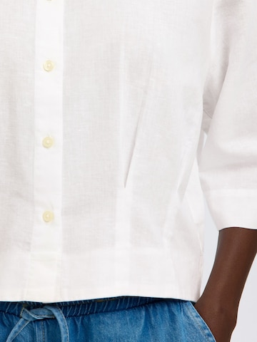 SELECTED - Blusa en blanco