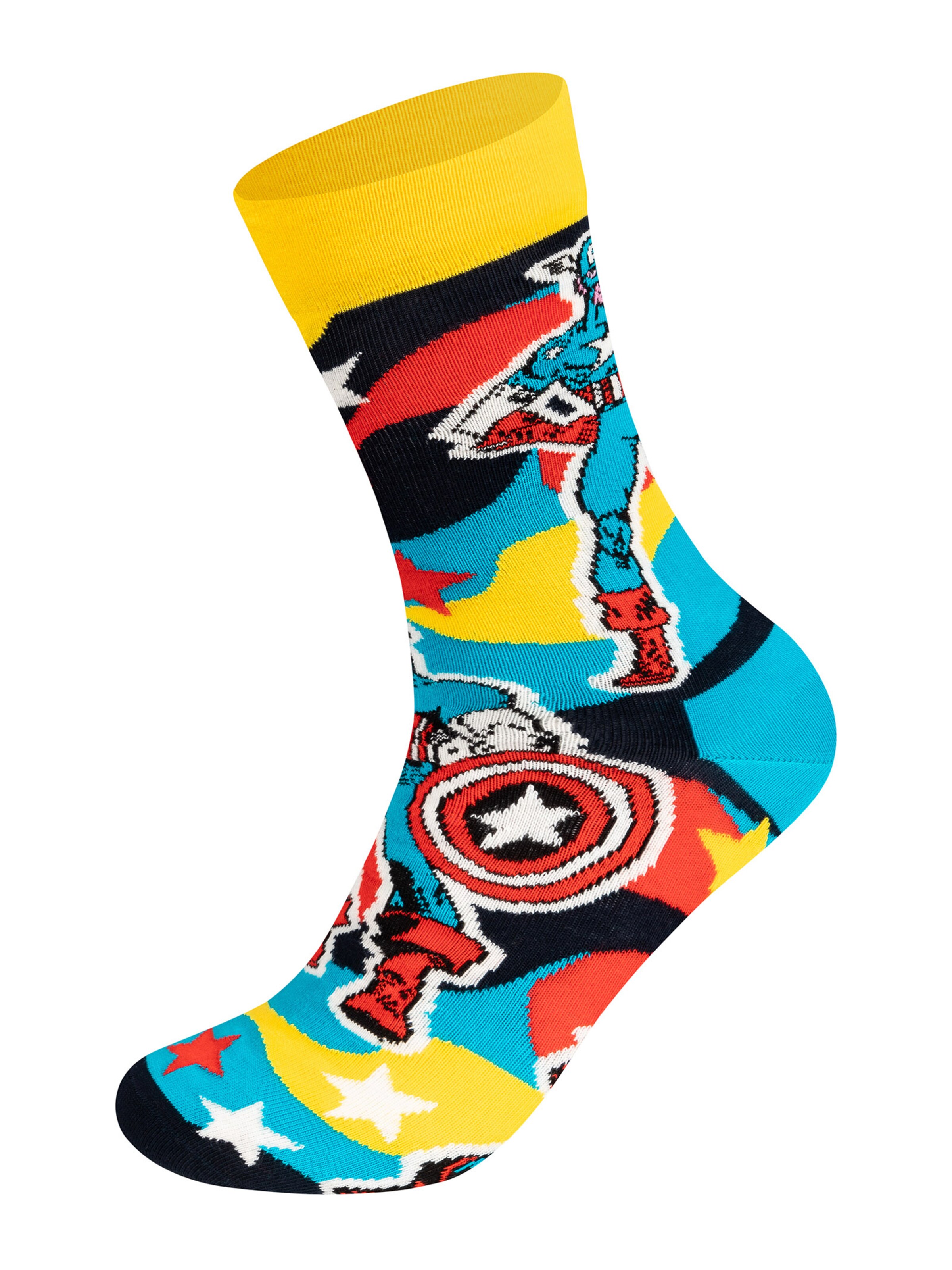 Happy Socks Socks 'MARVEL Captain America-Iron Man' in Mixed colours