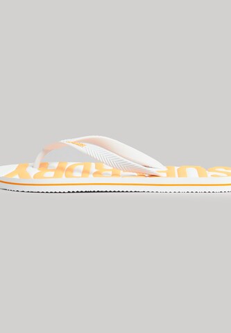 Tongs Superdry en blanc