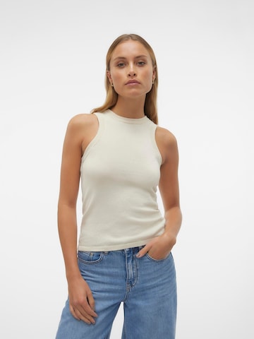 VERO MODA Knitted Top 'POLLY' in Beige: front