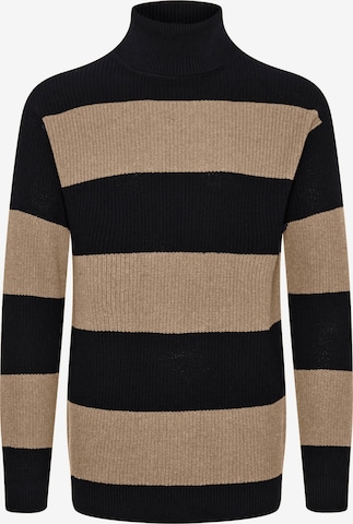 !Solid Sweater 'Serge' in Beige: front