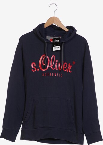 s.Oliver Sweatshirt & Zip-Up Hoodie in XL in Blue: front