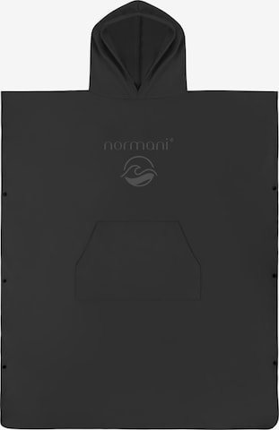 normani Short Bathrobe 'Nosara' in Black: front