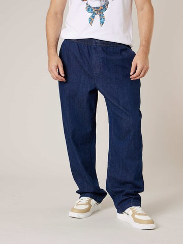 Loosefit Pantalon chino 'GIANO' Deeluxe en bleu : devant