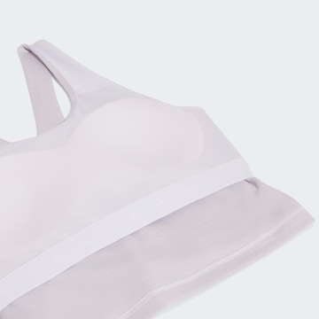 ADIDAS PERFORMANCE Õlapaelteta topp Spordirinnahoidja 'All Me', värv lilla