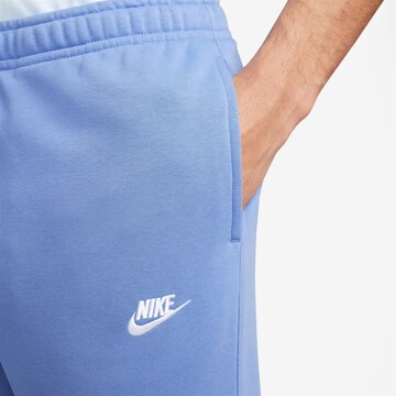 Nike Sportswear Tapered Hose 'Club' in Blau
