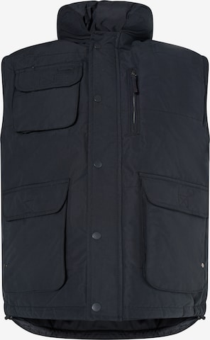 Gilet di TUFFSKULL in nero: frontale