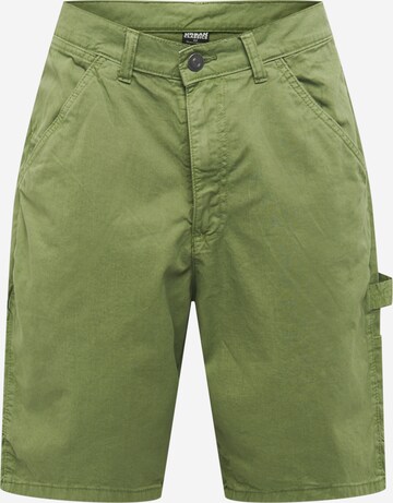 Pantaloni 'Carpenter' di Urban Classics in verde: frontale