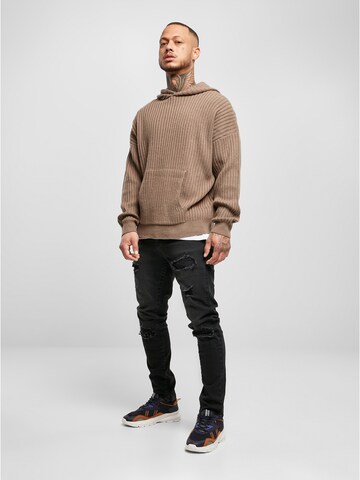 Urban Classics Pulover | rjava barva